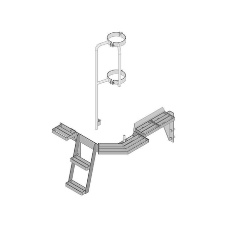Aftermarket Fits John Deere Window Step And Handrail Interim Tier 4 And Earlier 3433-KM
